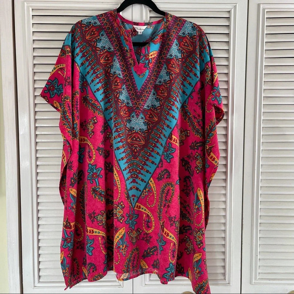 COIGARSAM Beach Style Women Mini dress Summer National Wind size Small - Picture 5 of 16